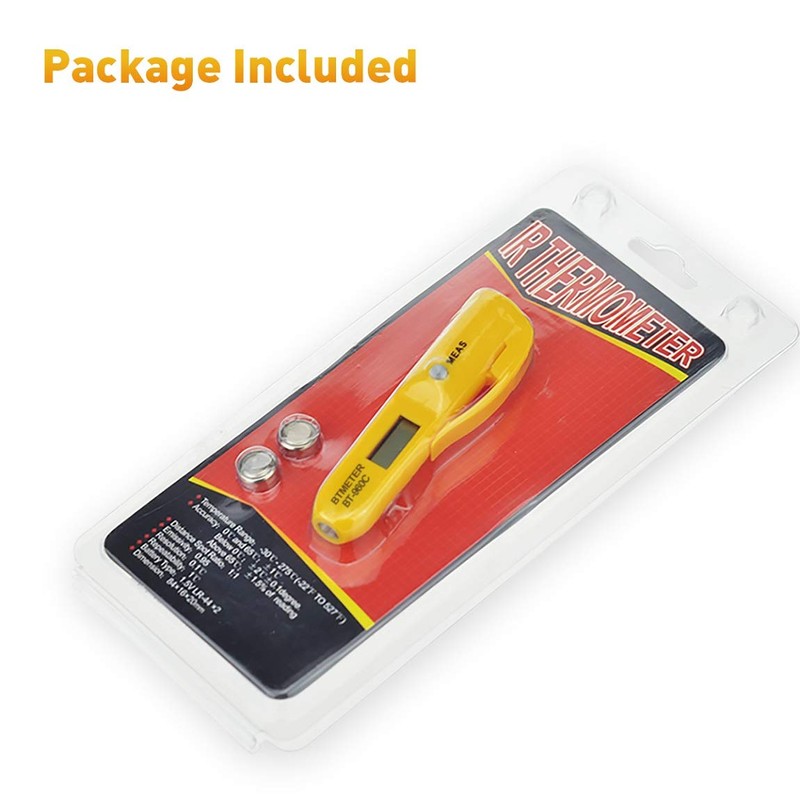 Mini Digital Infrared Thermometer BTMETER BT-960C Temperature Pen with Pocket