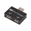 BUBUCAM Mini USB Hub 2 Ports USB 2.0 Splitter Charger