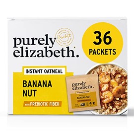 Purely Elizabeth, Banana Nut, Superfood Oatmeal Multipack with Prebiotic Fiber (36 Packets), Gluten-Free