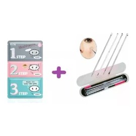 PM 3 Mascarillas 3 Pasos Parche Puntos Negros + Saca Comedone