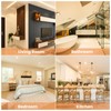 5W LED Recessed Ceiling Light Dimmable IP44 Spotlight,3CCT 2700-3000K,90-100mm Cutout