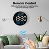 Lafocuse 10" LED Large Digital Wall Clock Round with Remote