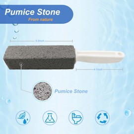 Tuodeal 8 Pack Toilet Brush Pumice Stone for Toilet Bowl Cleaning, Scouring Stick for Hard Water Stains, Limescale, Calcium, Rust from Toilets, Bathtubs, Grills, Pools & Sinks