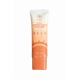 MS. TSUNG Premium Sunkissed Tinted Sunscreen SPF50 PA++ - Lightweight Non-Sticky Formula, Natural Tinted Coverage, Daily UV Protection for Face - 50g