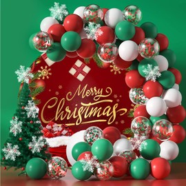 Merry Christmas Round Backdrop Cover for Photography - 7.2ft Pine Needles Snowflake Gift Golden Xmas Red Circle Round Backdrop Stand Cover Winte Xmas Party Decoration Background Studio Props
