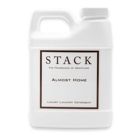 STACK Almost Home Luxury Laundry Detergent - Premium Scented Laundry Detergent for HE & Standard Washers - Infused With Wild Jasmine, Suede, & Musk - Dye Free Gentle & Effective Cleaning - 16 oz