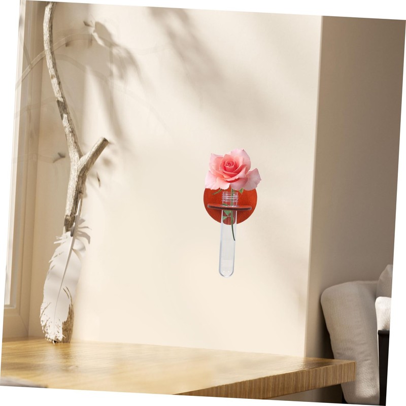 Mipcase Hanging Test Tube Propagation Station Wooden Wall Planter for