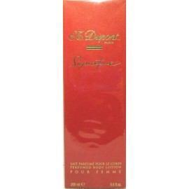 S.T. DUPONT SIGNATURE PERFUMED BODY LOTION POUR FEMME 6.6 Oz / 200 ml BRAND NEW!