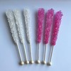 Classic Rock Candy Sticks, Sugar Rock Crystal Lollipops, Individually Wrapped