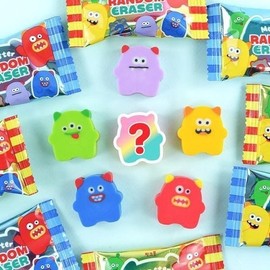 Pinkfoot Monster Random Eraser Vol. 25 60 Pieces (Box) / 핑크풋 몬스터 랜덤 지우개 25탄 60개(박스)