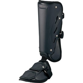 ZETT BLL2081R Baseball Batter Leg Guard, Left Hitters, Matte Type, Black (1900)