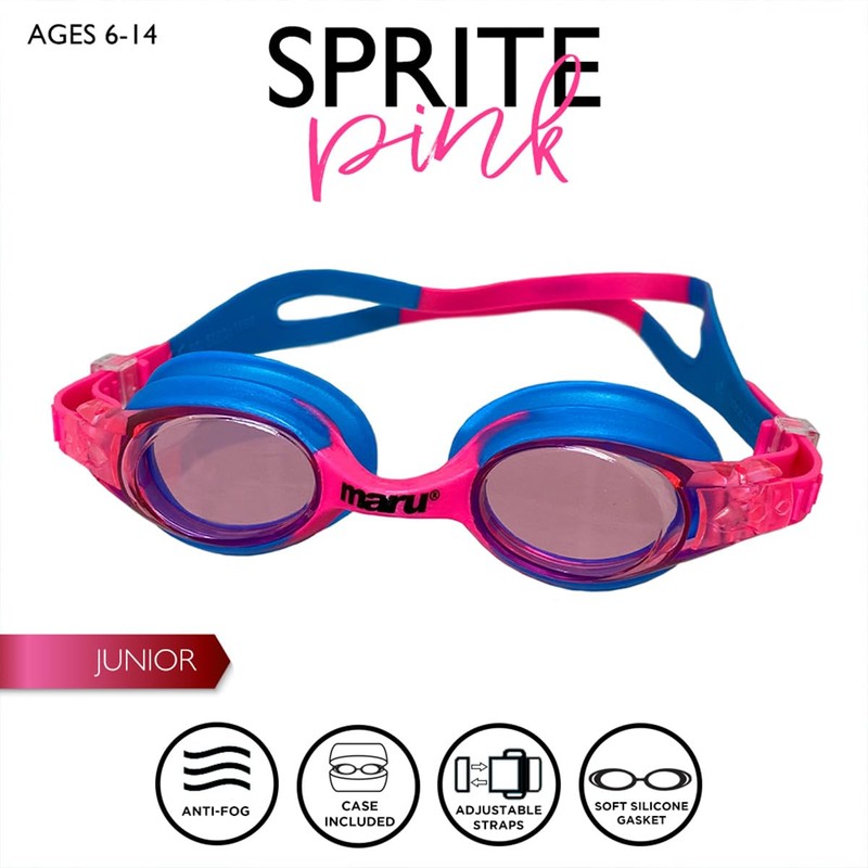 Maru Sprite Kids Swimming Goggles, UV Protection Swim Goggles, Quick