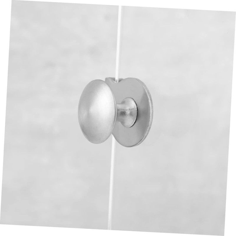 TEHAUX 2pcs Glass Door Pull Handles Glass Cabinet Clips for