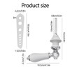 Gdrghe Ceramic Toilet Flush Handle Universal Toilet Flush Handle with