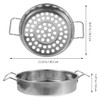 Housoutil Big Hole Colander with Handle, Stainless Steel hole Colander