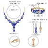 Ever Faith Wedding Bridal Jewellery Set, Rhinestone Crystal Art Deco