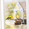 ValueHall Window Bird Feeder Window Bird House Crystal Clear Acrylic