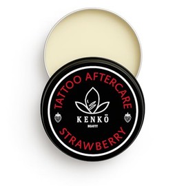 Tattoo Aftercare 30g | Keeps Tattooed Skin Hydrated & Bacteria Free! | Vegan and Organic Tattoo Cream (Strawberry)