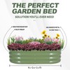 Galvanized Raised Garden Bed- Planter Garden Boxes Outdoor, Raised Beds