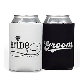Hortense B. Hewitt Wedding Accessories Bride and Groom Can Coolers