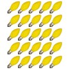 Box of 25 Light Bulbs - Opaque Yellow, Steady Burning,
