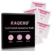 RAQEHO 50 Nail Polish Remover Pads - Nail Wrap Wipes