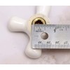 PlumbUSA Replacement Porcelain Faucet Handles - 12 Spline Connection