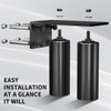 JUGREAT 2 Pack Heavy Duty Slide Gate Guide Roller 6"Black