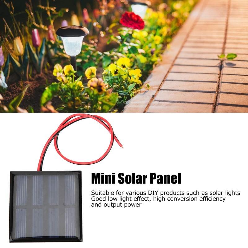 Cuifati Mini Solar Panel, 5Pcs DIY Cells Solar System Kits,