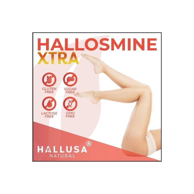 Hallusa Natural Hallosmine EXTRA Diosmin Circulation Support Hesperedin + Horse