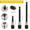 Flexible Drill Bit Extension Set, 105° Right Angle Drill Attachment,