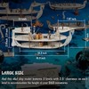 3D RPG Miniatures Ship Wood Laser Cut, 3-Level with 1"