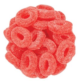 NY Spice Shop Watermelon Gummy Rings Candy - 1 Pound Chewy Assorted Fruit Flavored Gummies Bulk - Soft Sweet Flavorful Gummy Rings - Perfect for Baby Shower, Party time and More