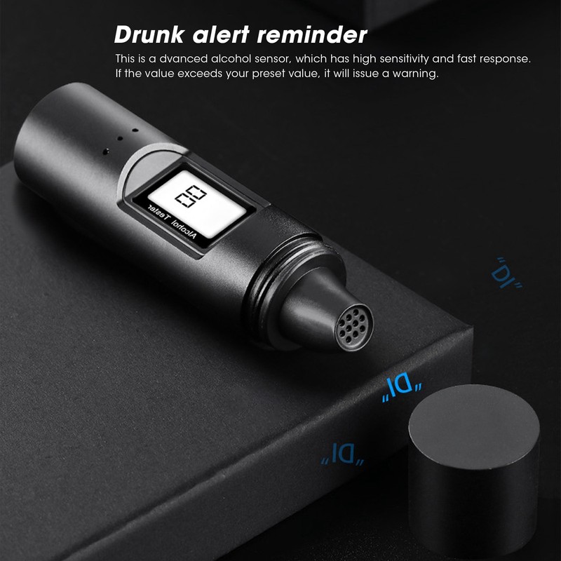 Alcohol Tester High Sensitivity Digital Breathalyzer Liquid Crystal Display USB