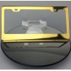 MotorVehicleParts New Powder Coated Gold Stainless Steel License Plate Frame