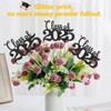 Cyunda Graduation Decorations 2025, 16 PCS Class of 2025 Black
