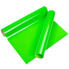 VINYL FROG Plotter Film Textile Neon Green Flex Film Plotter Textile 30.5 cm x 155 cm Heat Transfer Vinyl HTV for DIY T-Shirt, Fabrics