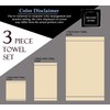Belizzi Home Ultra Soft 3 Pack Cotton Towel Set, Contains
