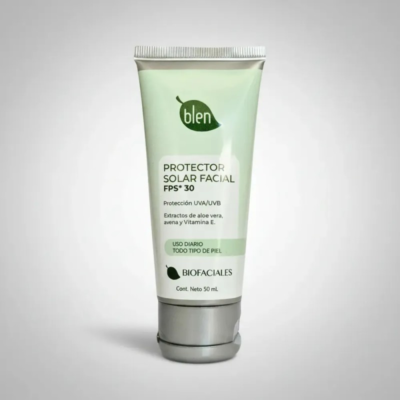 Protector Solar Facial C/áloe Vera Avena Y Vitamina E Blen