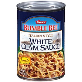Bumble Bee & Snows, Italian Style White Clam Sauce, 15oz Can (Pack of 6)