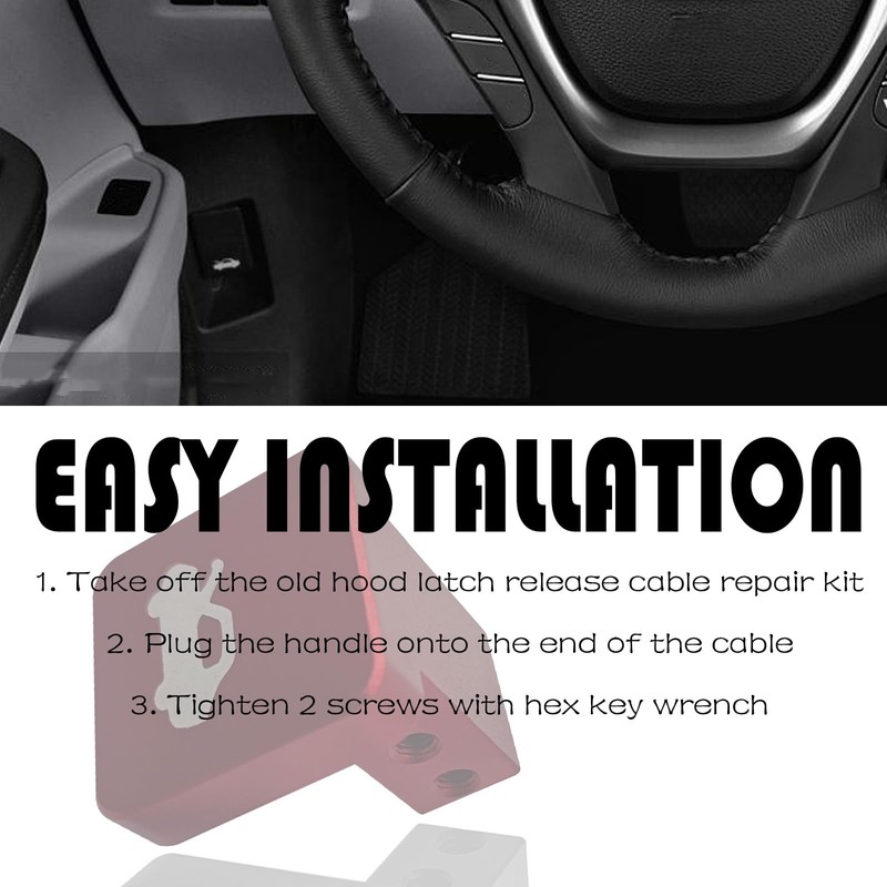 GolTHd Hood Latch Release Implement, Hood Cover Lock Switch, Compatible