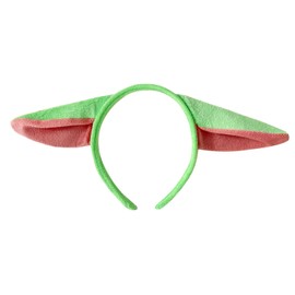 Nereds Alien Big Green Ear Headband Green Plush Animal Ears Headband for Party Fancy Dress Cosplay Accessory