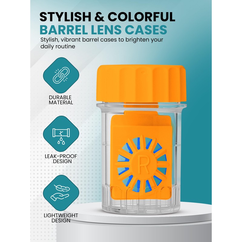 Color Contact Lens Barrel Cases, Contact Lens Washer Cleaner Contact