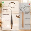 Stainless Steel Danish Dough Whisk 10 Inch, Sturdy One Piece