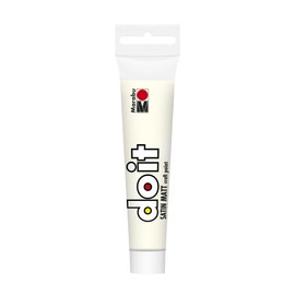 Marabu DO IT Craft Paint, 36 ml White, Semi-Matt Acrylic Paint for DIY, Crafts and Hobby, Water-based Paint, Weatherproof, Non-fading, Quick-Drying, Vegan, 12760076070, 36 ml