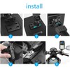 Professional Waterproof Moto Support Case, SUNSEATON 360 Degree Rotation Universal