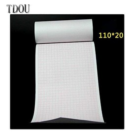 TDOU Rollo de papel térmico ECG de 110 mm x 20 m para máquina ECG de 3/6 canales ECG600G de papel aislante