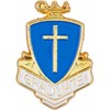 The Christian World Gold Tone and Shield Graduate Lapel Pin,