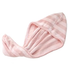 YiRayon Microfiber Hair Towel Wrap, Quick Dry Hair Turbans with Button, Ultra Soft Thickening Coral Fleece Dry Hair Cap, Anti Frizz Hair Turban Towel for Curly Long Thick Hair