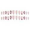24 Pcs French Press on Nails Medium Almond Fake Nails